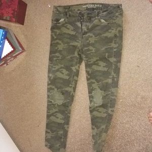 distressed camouflage pants